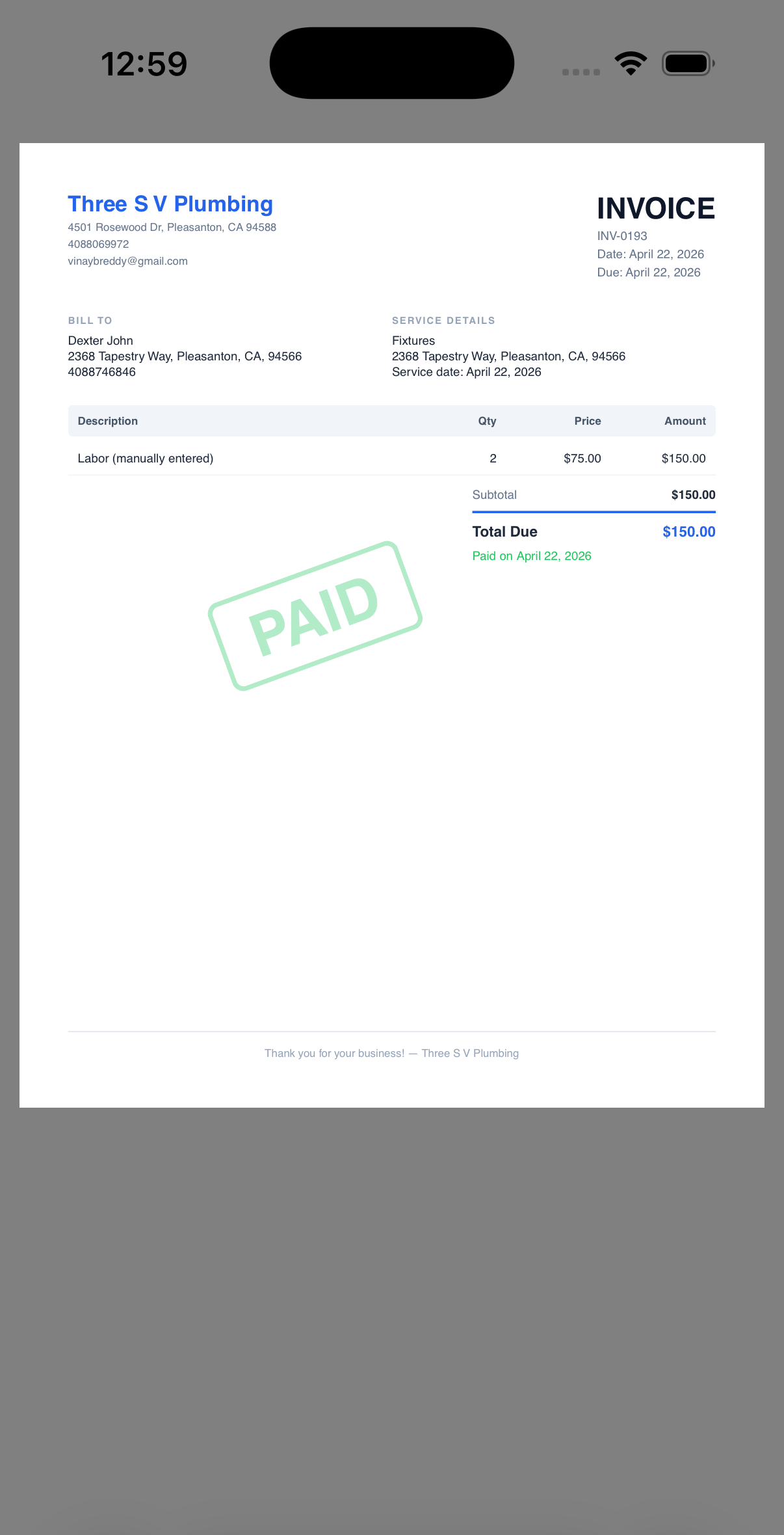 Invoice