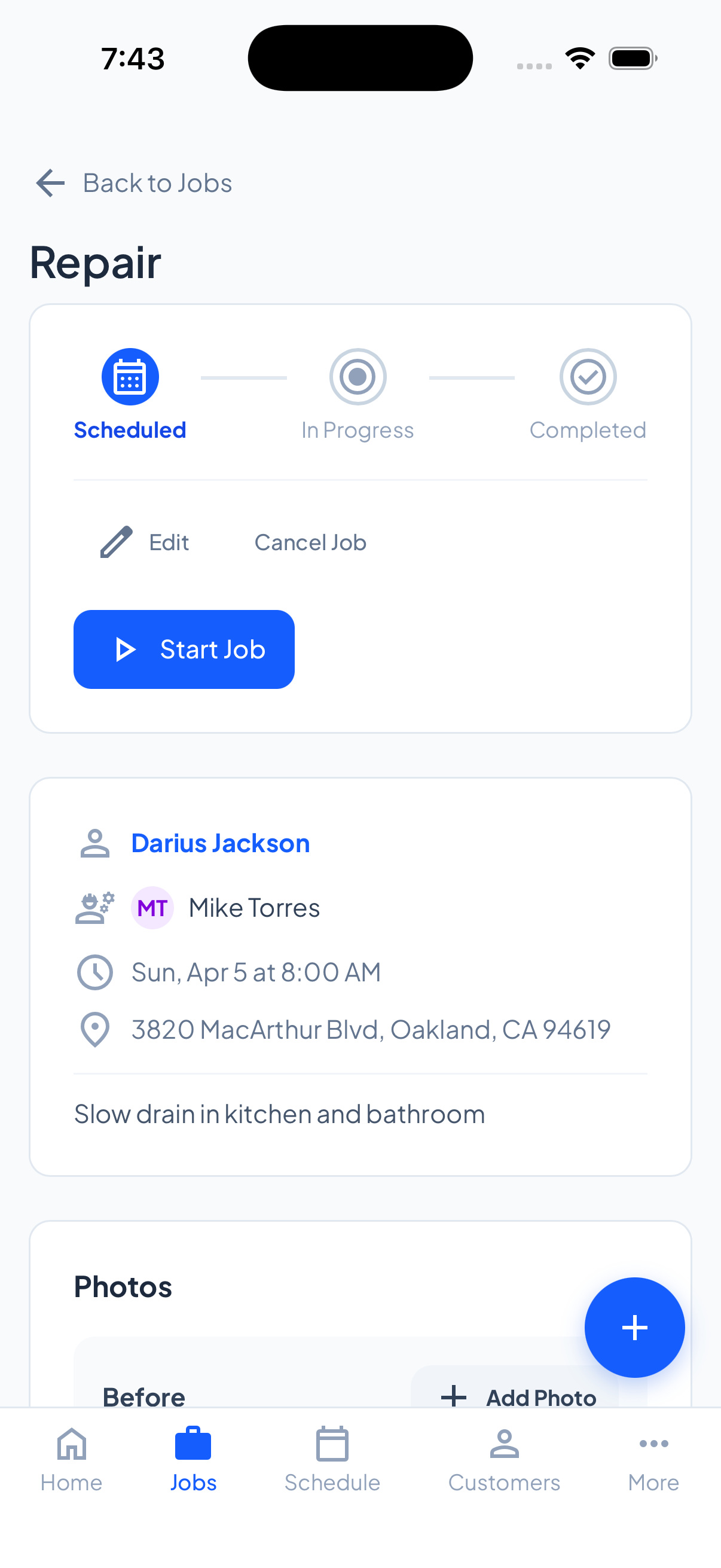 Scheduled job