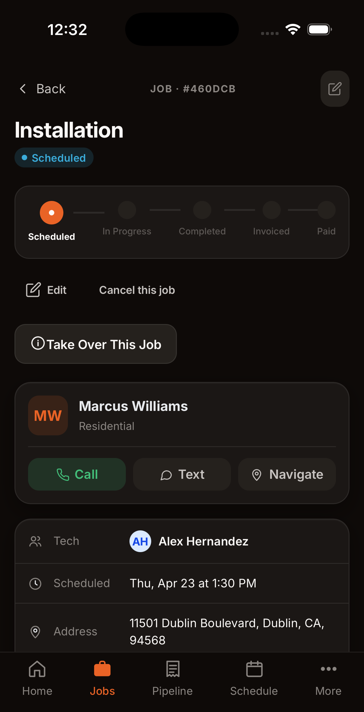 Scheduled job
