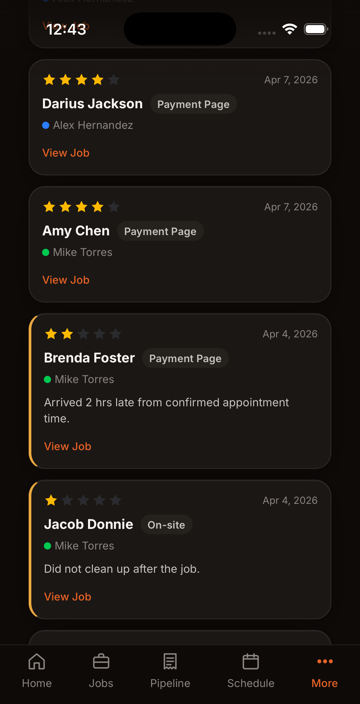 Review cards